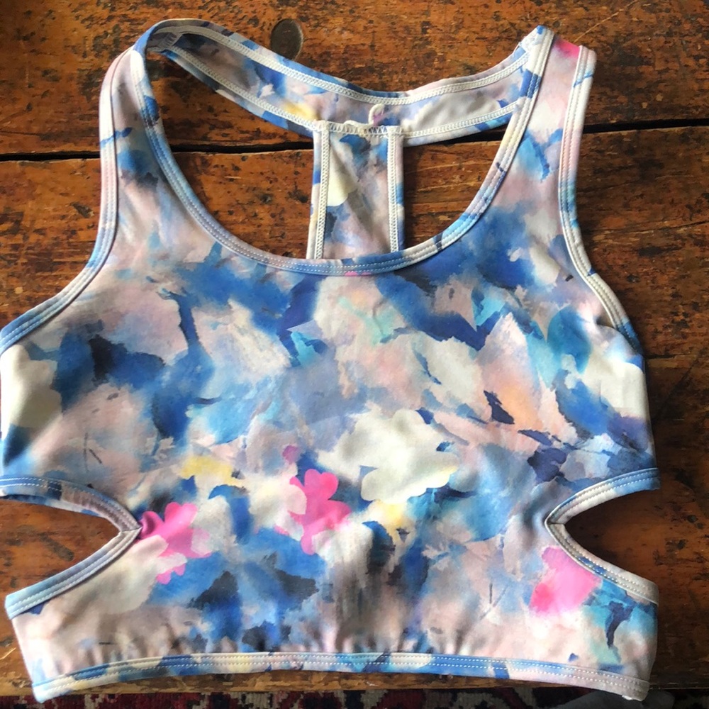 Cute patterned sports bra
